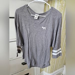 PINK Victoria's Secret 3/4 Sleeve Tee, size Large